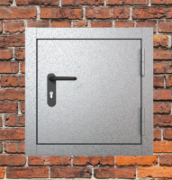 Люк металлический серый
